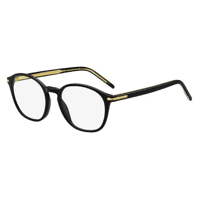 Hugo Boss BOSS1659-807-50 Black Rectangle Eyeglasses 50mm Eyeglasses