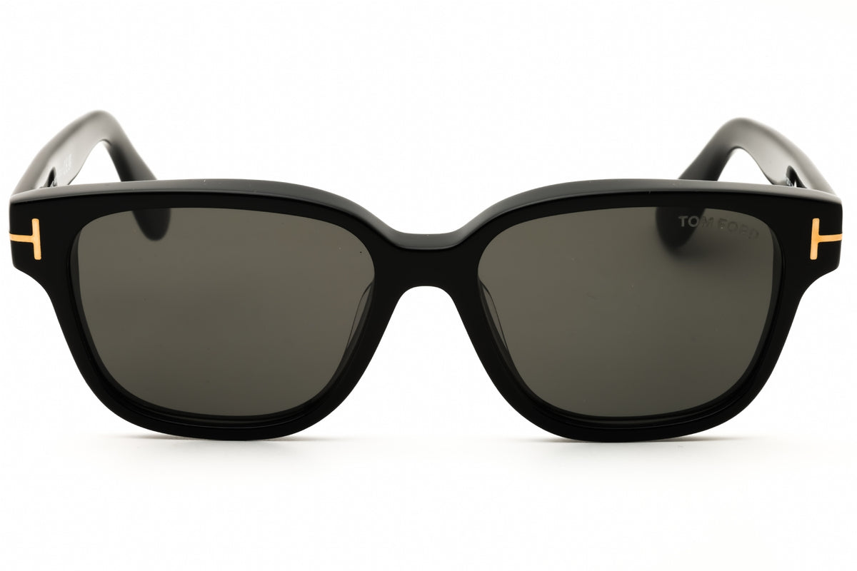 Tom Ford FT1273-D-01A sunglasses in shiny black frame with smoke lenses