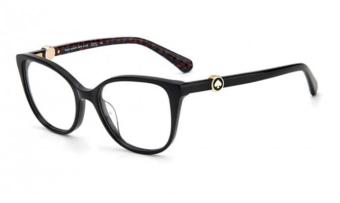 Kate Spade TAYA 807 Black Rectangle Eyeglasses 52mm Eyeglasses
