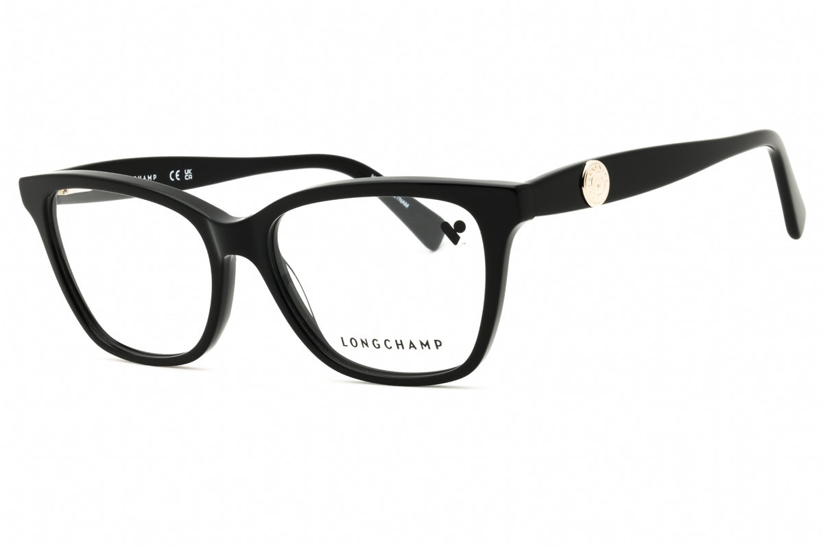 Longchamp LO2744N-001 BLACK Rectangular Eyeglasses 55mm