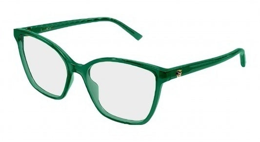 Gucci GG1995o-010 eyeglasses in green frame with clear lenses