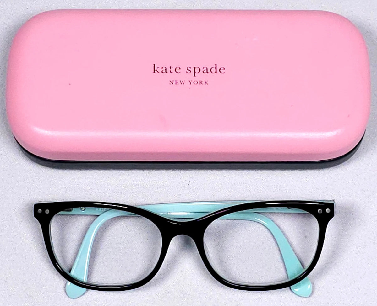 Kate Spade RAELYNN 807 Black Rectangle Eyeglasses 53mm Eyeglasses