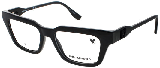 Karl-Lagerfeld KL6152-001 eyeglasses in black frame with clear lenses