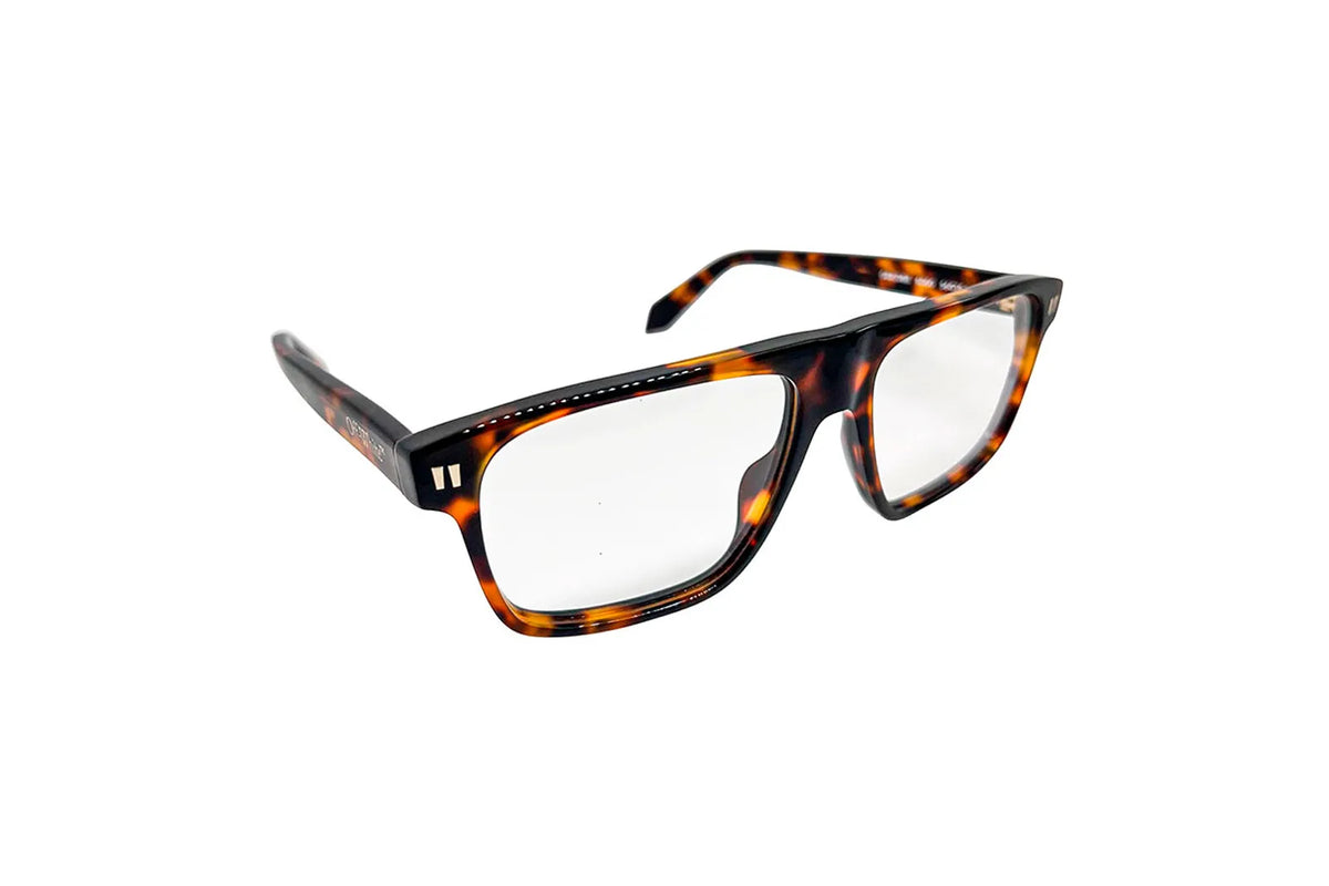 Off-White OERJ08HF25PLA0016D00-56 Classic Havana Rectangular Eyeglasses 56mm Eyeglasses