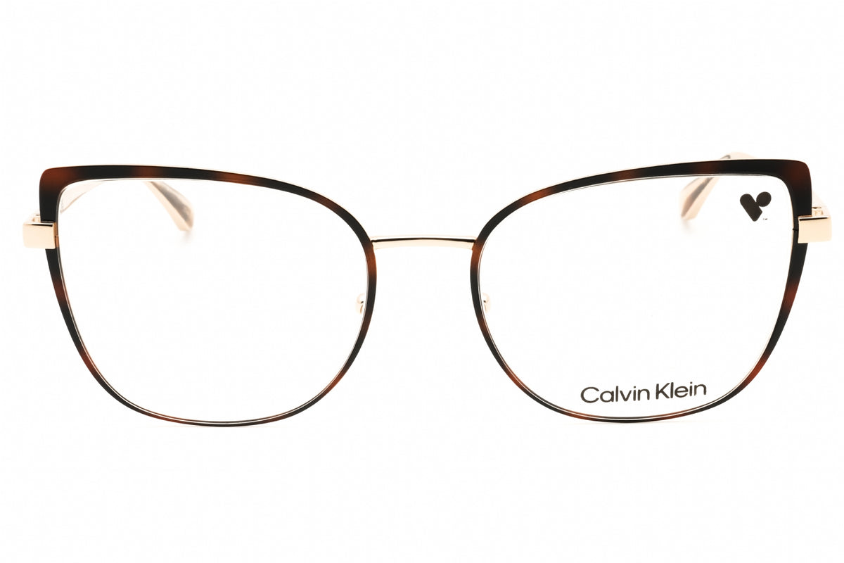Calvin Klein CK22101-213 HAVANA GOLD Cat eye Eyeglasses 54mm