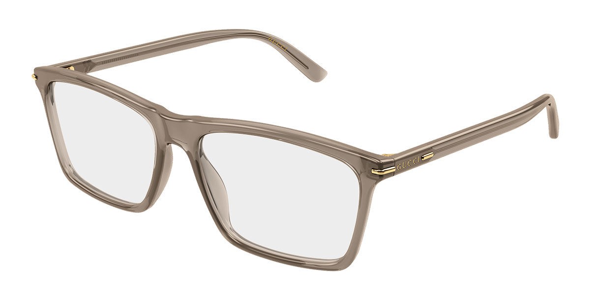 Gucci GG1445O-014 Brown Rectangular Eyeglasses 56mm Eyeglasses