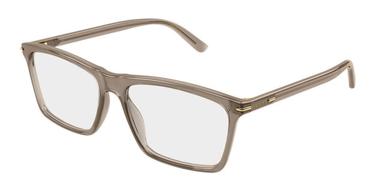 Gucci GG1445O-014 Brown Rectangular Eyeglasses 56mm Eyeglasses