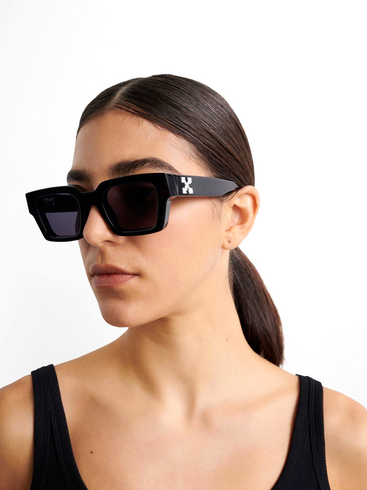 Off-White Virgil Black Dark Grey 50mm New Sunglasses