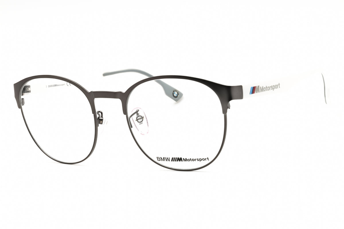 BMW BS5001-009 matte gunmetal Round Eyeglasses 55mm