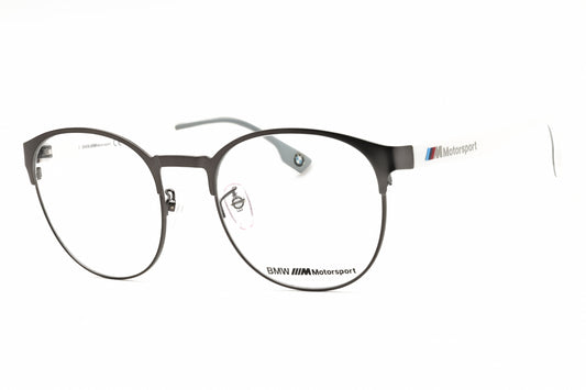 BMW BS5001-009 matte gunmetal Round Eyeglasses 55mm