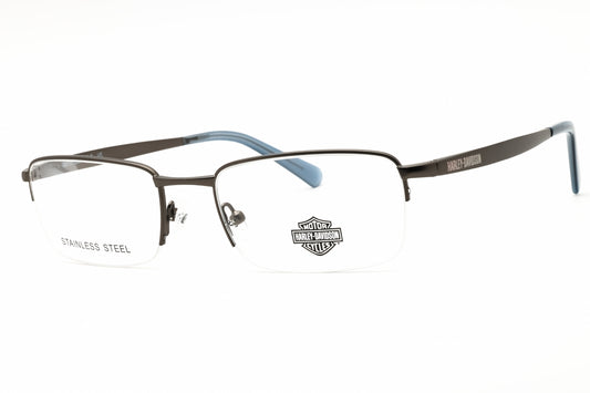 Harley Davidson HD50098-009 Matte Gunmetal Rectangular Eyeglasses 57mm Eyeglasses
