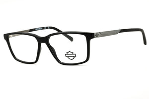 Harley Davidson HD50120-001 Shiny Black Rectangular Eyeglasses 57mm