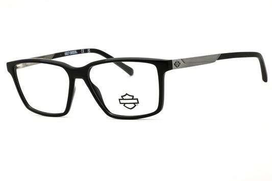 Harley Davidson HD50120-001 shiny black Rectangular Eyeglasses 57mm Eyeglasses