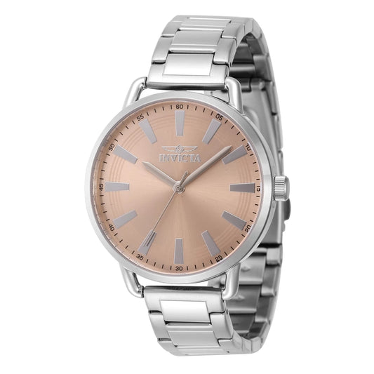 Invicta 46329 Quartz Watch Pink Dial Stainless Steel 38mm Lady