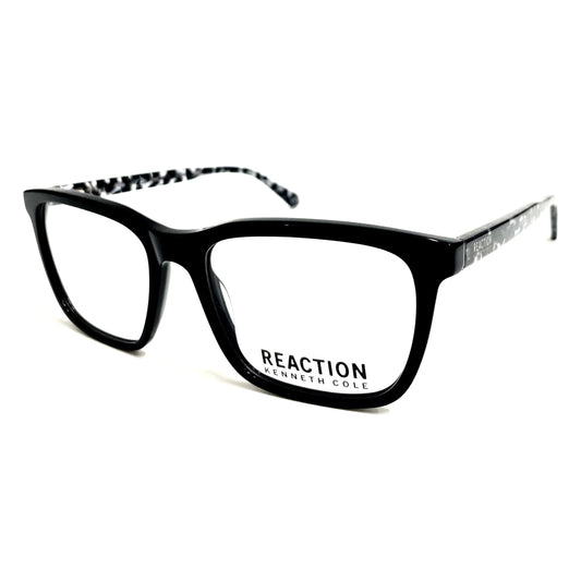 Kenneth Cole Reaction KC0944-001-53 eyeglasses in shiny black frame with clear lenses