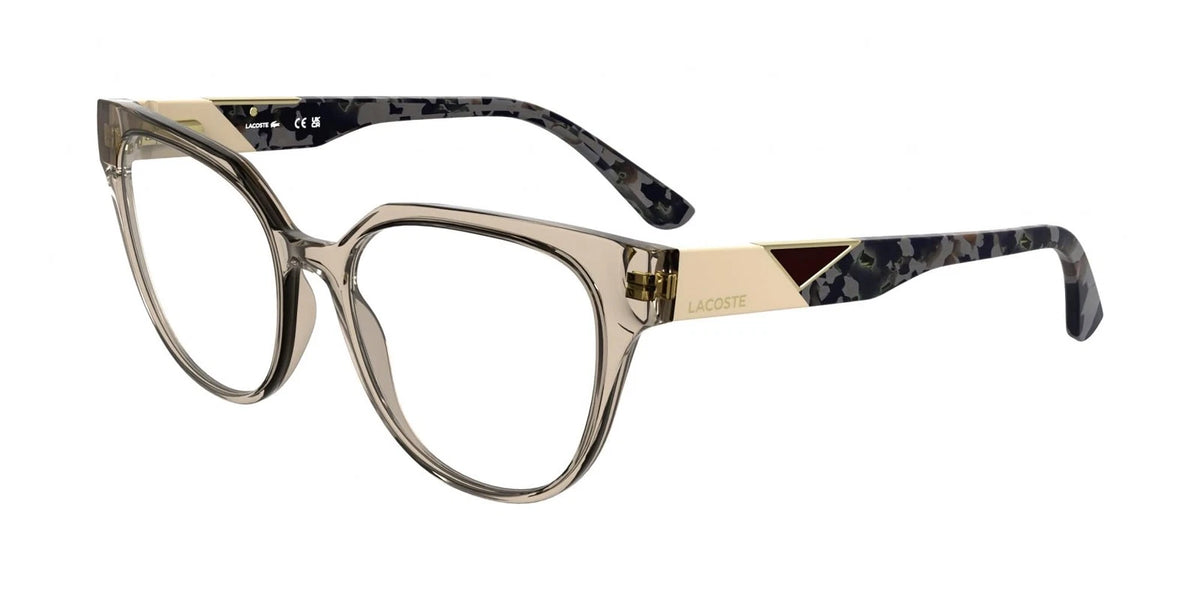Lacoste L2982N 264 Beige Rectangle Eyeglasses 54mm Eyeglasses