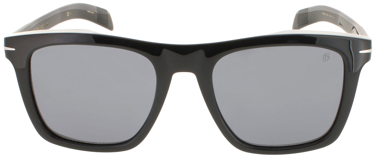 David Beckham DB-7000/S-0807/T4 Black Rectangle Sunglasses 51mm Sunglasses