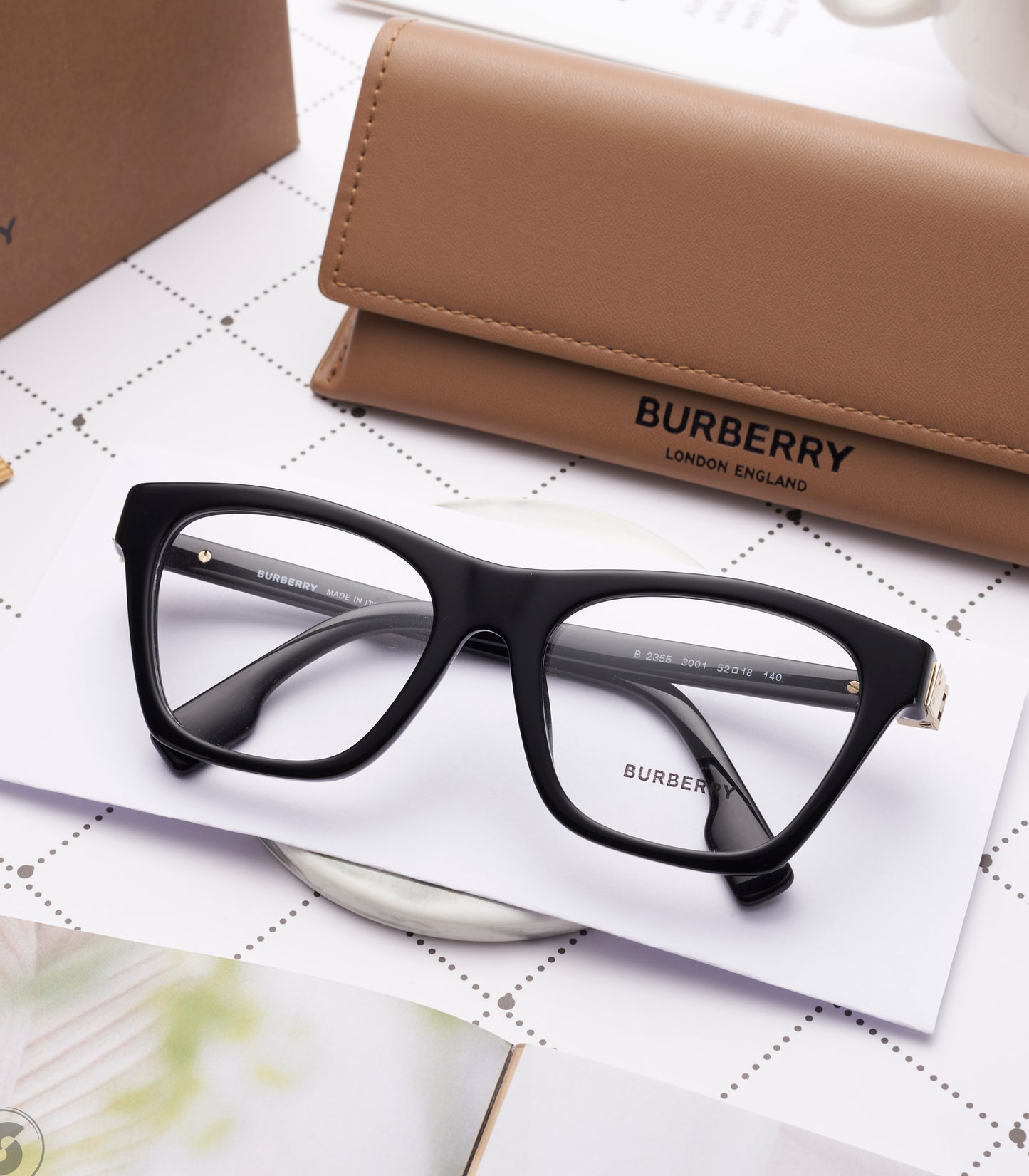 Burberry BE2355-3001-52 52mm New Eyeglasses