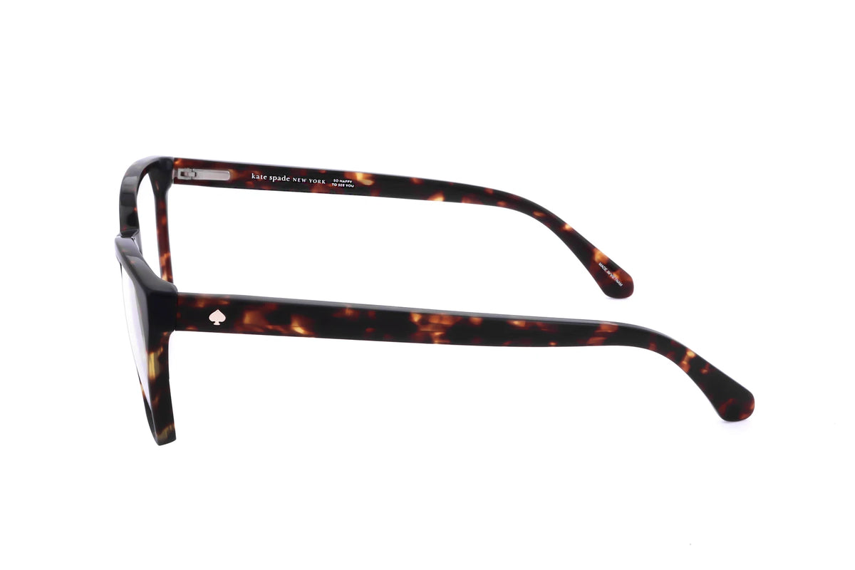 Kate Spade ESTI 086 Brown Rectangle Eyeglasses 52mm Eyeglasses