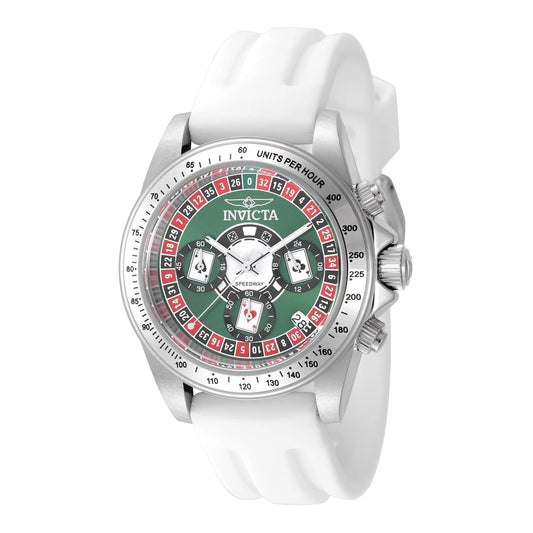 Invicta 50493 watch with green dial and silicone band