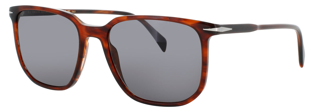 David Beckham DB-1141/S-EX4/IR BROWN HORN  Men's Sunglasses 55mm