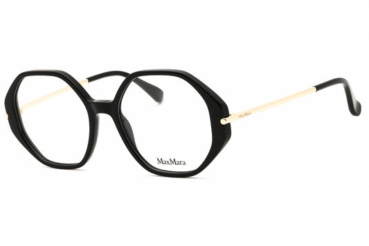 Max Mara MM5005-1 eyeglasses in shiny black frame with clear demo lenses