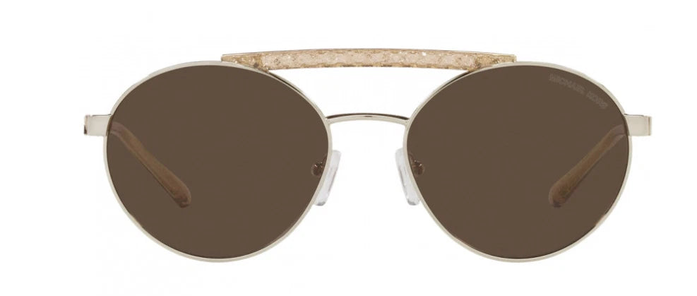 Michael Kors 0MK1083-101473-55 Light Gold Pilot SUNGLASSES 59mm Sunglasses