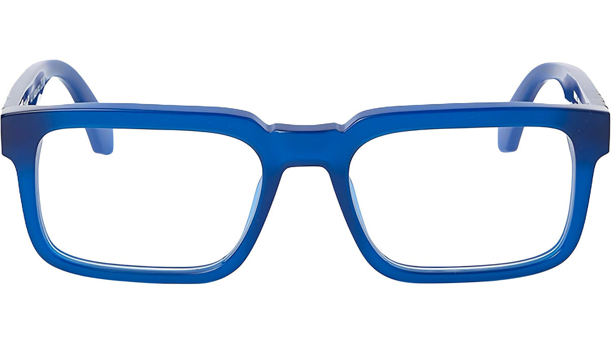 Off White Style-70 OERJ070S24PLA0014500 eyeglasses in blue frame with clear lenses