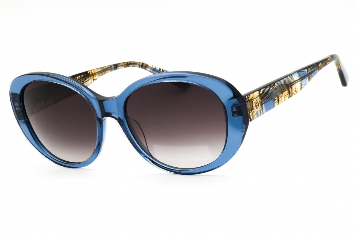 Anne Klein AK7081-400 BLUE CRYSTAL Oval Sunglasses 55mm Sunglasses