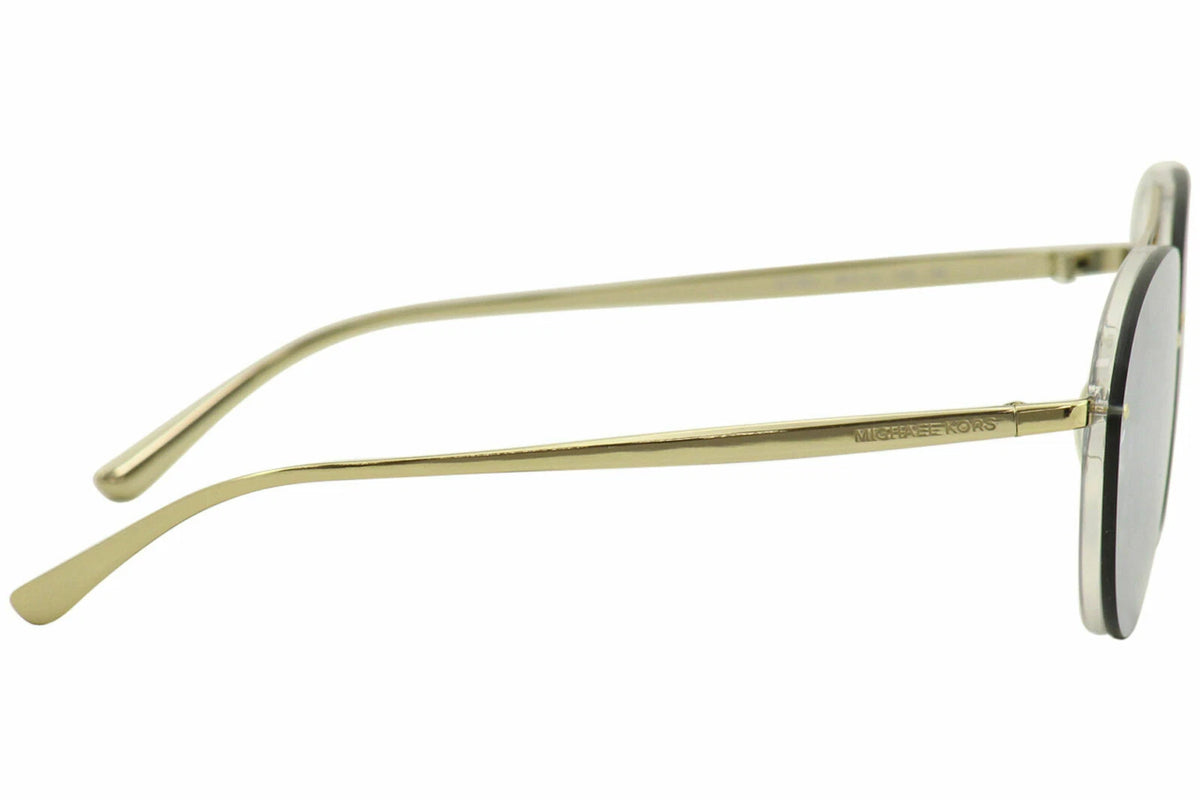 Michael Kors 0MK2101-35786J-60 Clear/Gold Round SUNGLASSES 60mm Sunglasses