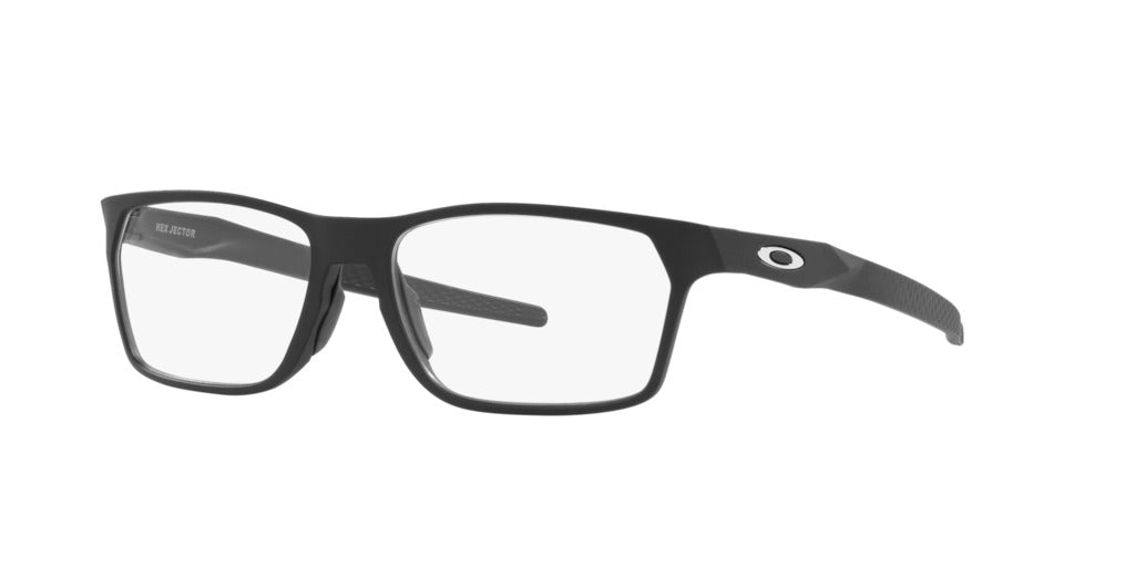 Oakley 00X8032-001 eyeglasses in black frame with clear lenses
