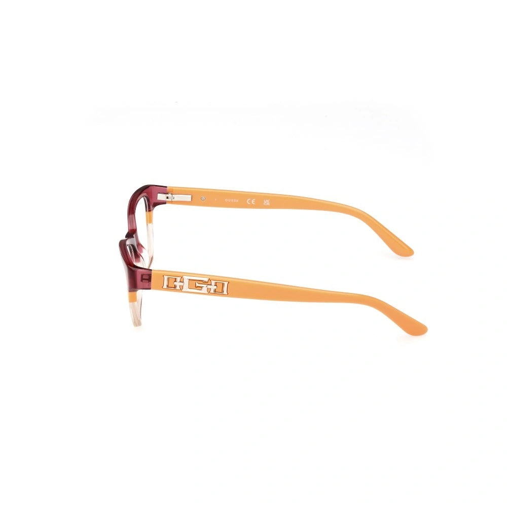 Guess GU2979-044-54 eyeglasses in orange frame with clear lenses