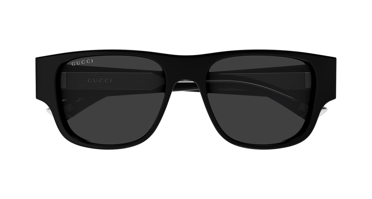 Gucci GG2075S-001 sunglasses in black frame with grey lenses