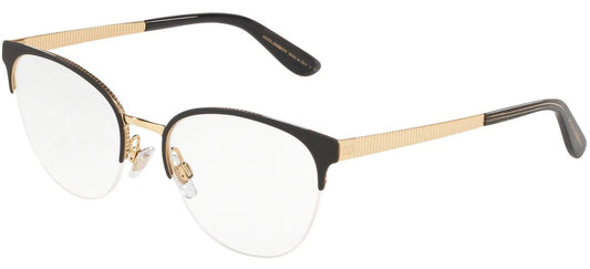 Dolce Gabbana 0DG1311-1311-52 Matte Black Gold Eyeglass Frames EYEGLASSES 0mm Eyeglasses
