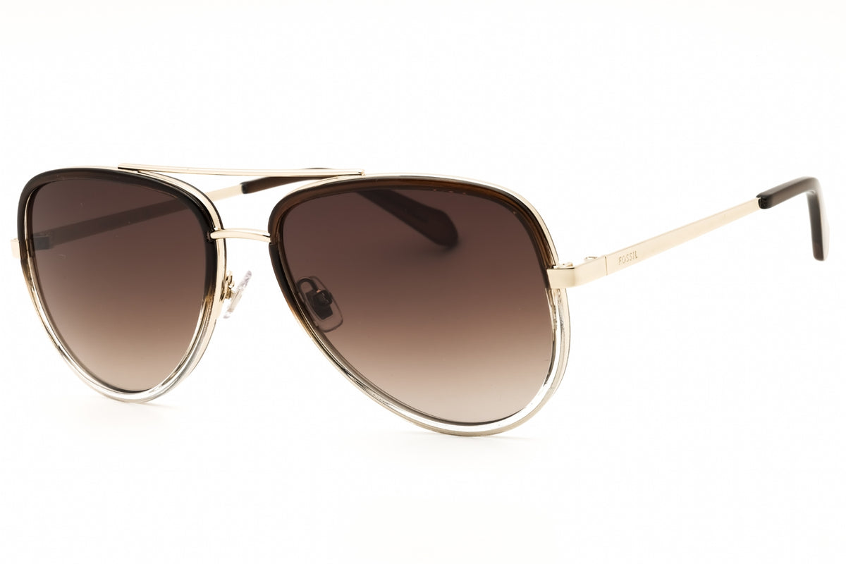 Fossil FOS 2147/G/S-04C3 HA OLIVE Aviator Sunglasses 59mm Sunglasses