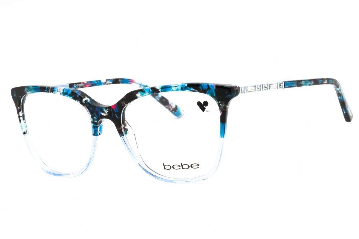 Bebe BB5191-460 BLUE GRADIENT Rectangular Eyeglasses 54mm Eyeglasses