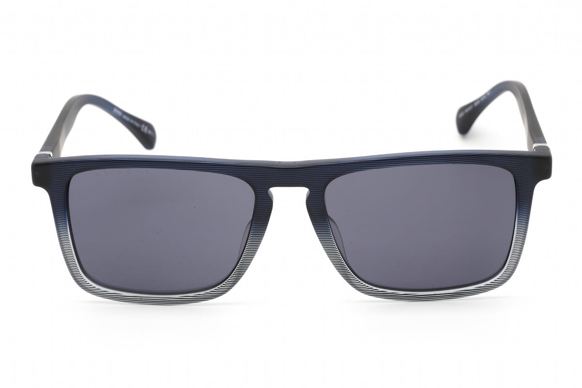 Hugo Boss BOSS 1082/S/IT-026O IR BLUE PATTERN Rectangular Sunglasses 54mm