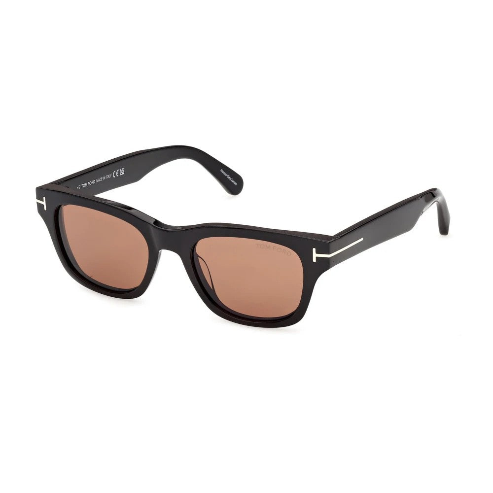 Tom Ford FT1357-5001E-50 Shiny Black Square  50mm Sunglasses