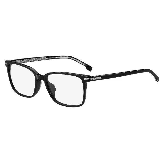 Hugo Boss BOSS1670/F-807-55 Black Rectangle Eyeglasses 55mm Eyeglasses