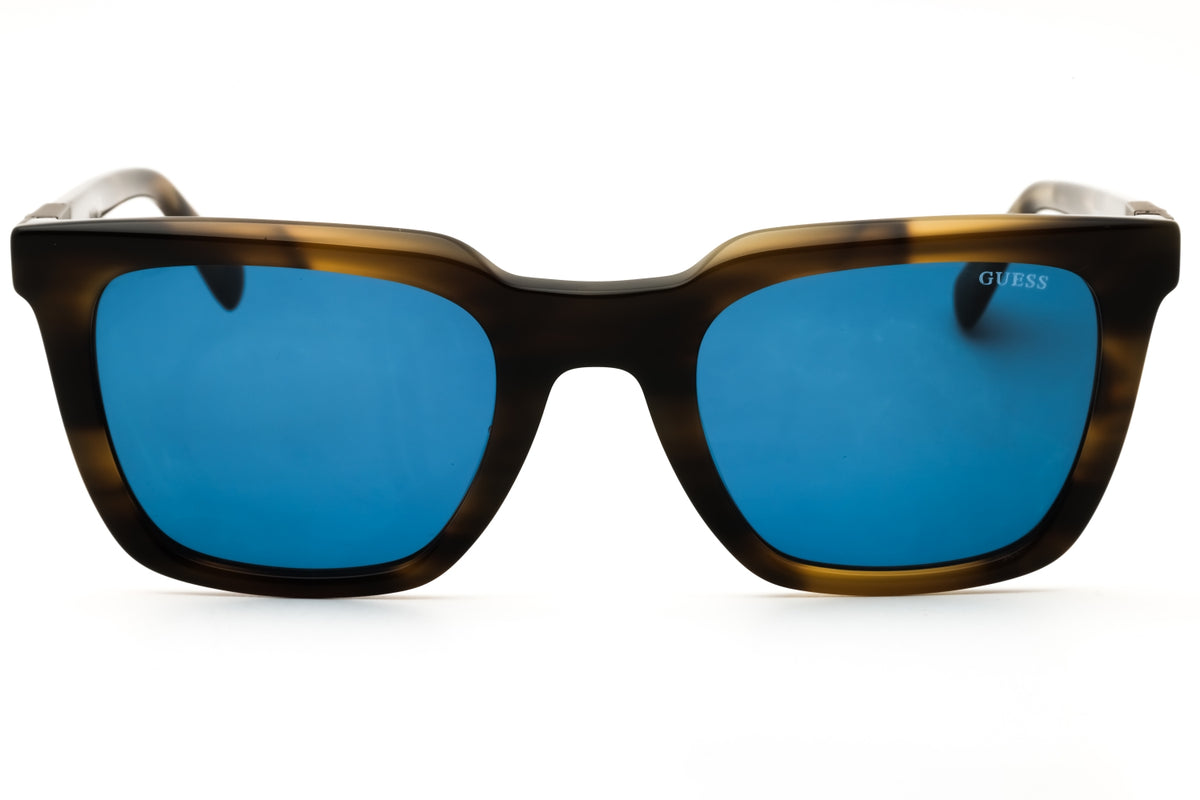 Guess GU00279-98V dark green Rectangular Sunglasses 51mm Sunglasses