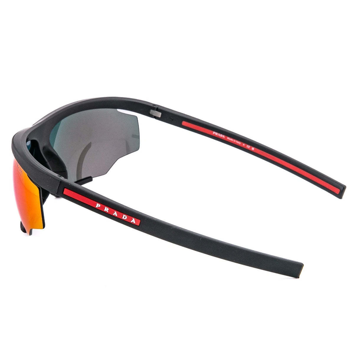 Prada 0PS07YS-DG010A-76 sunglasses in black frame with infrared lenses