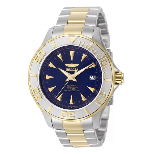Invicta 7038 watch with blue dial and stainless steel band