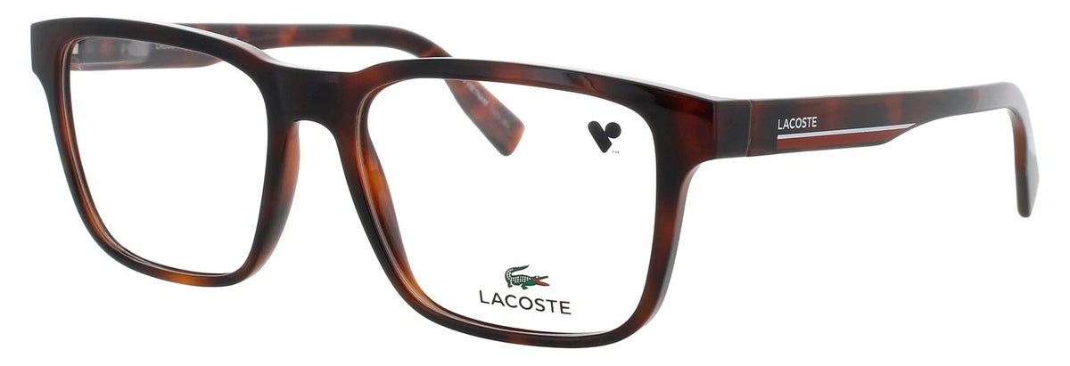 Lacoste L2926N 214 Havana Rectangle Eyeglasses 55mm Eyeglasses