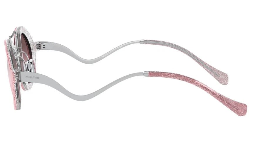 Miu Miu 0MU02VS-1467L1-39 Pink Cat Eye SUNGLASSES 0mm Sunglasses
