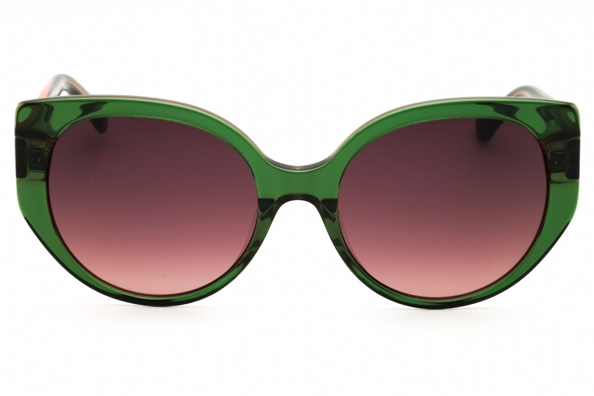 Kate Spade SERAPHINA/G/S-0IWB 3X GREEN PK Cat eye Sunglasses 55mm Sunglasses
