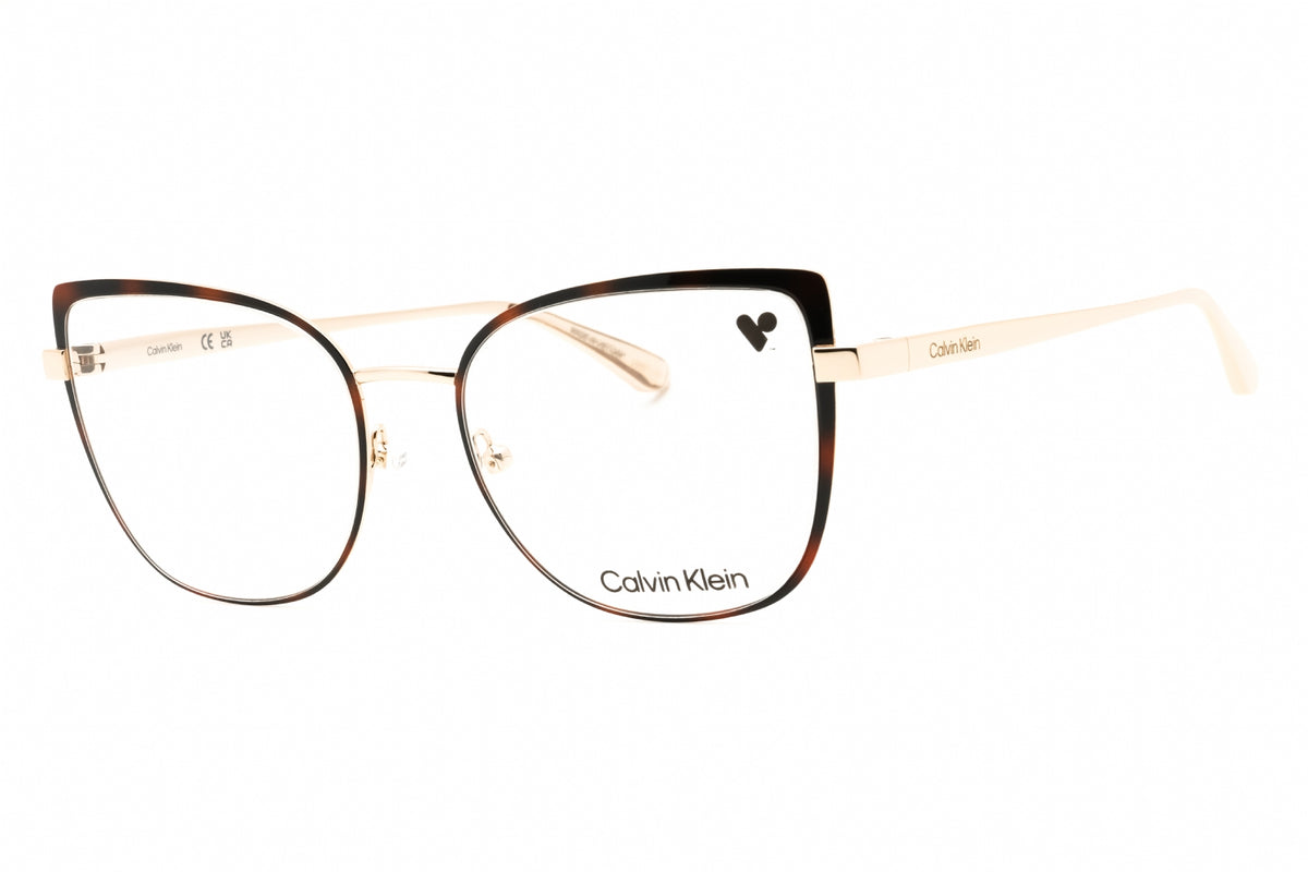 Calvin Klein CK22101-213 HAVANA GOLD Cat eye Eyeglasses 54mm