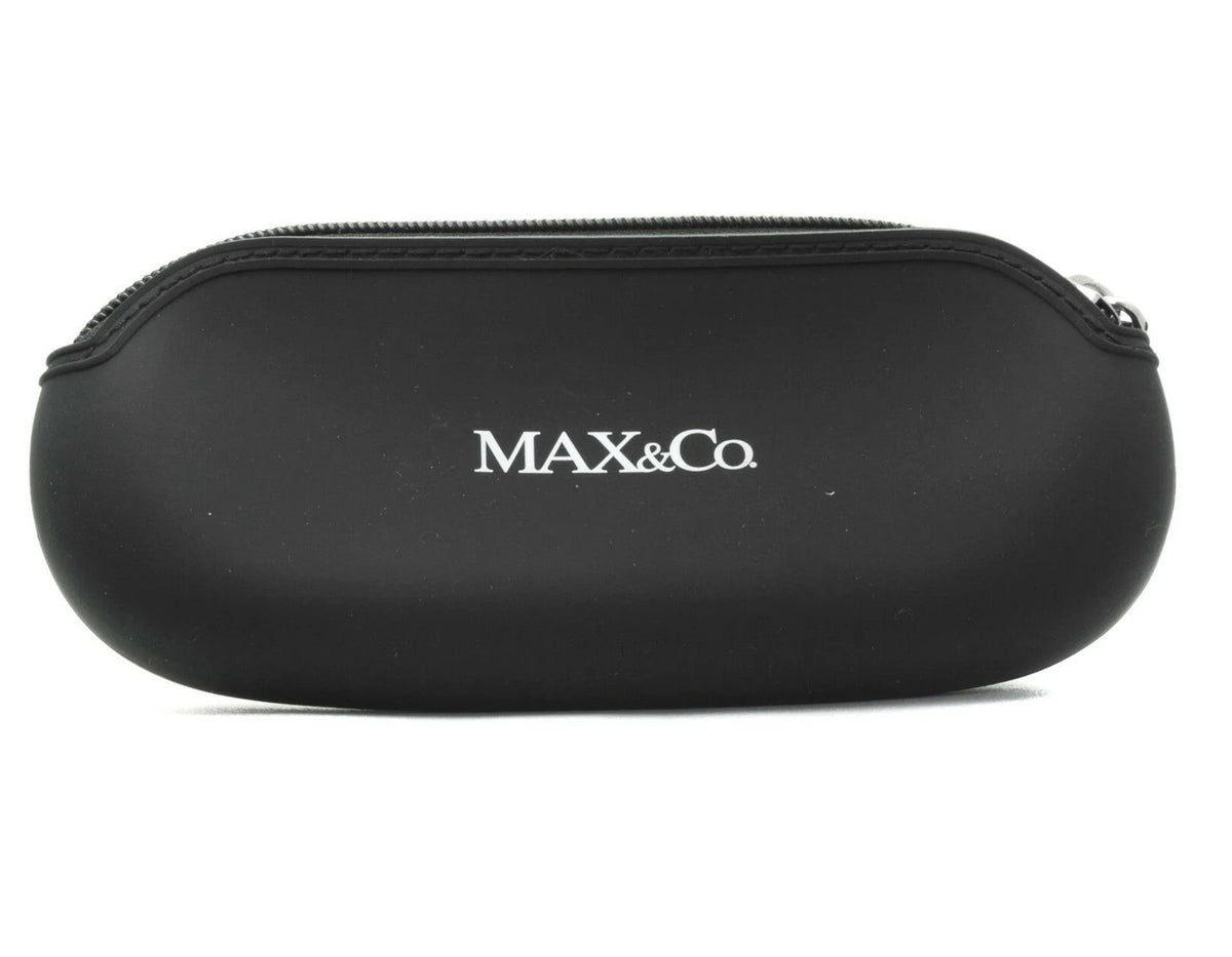 Max &amp; Co MO5095-001 eyeglasses in shiny black frame with clear demo lenses