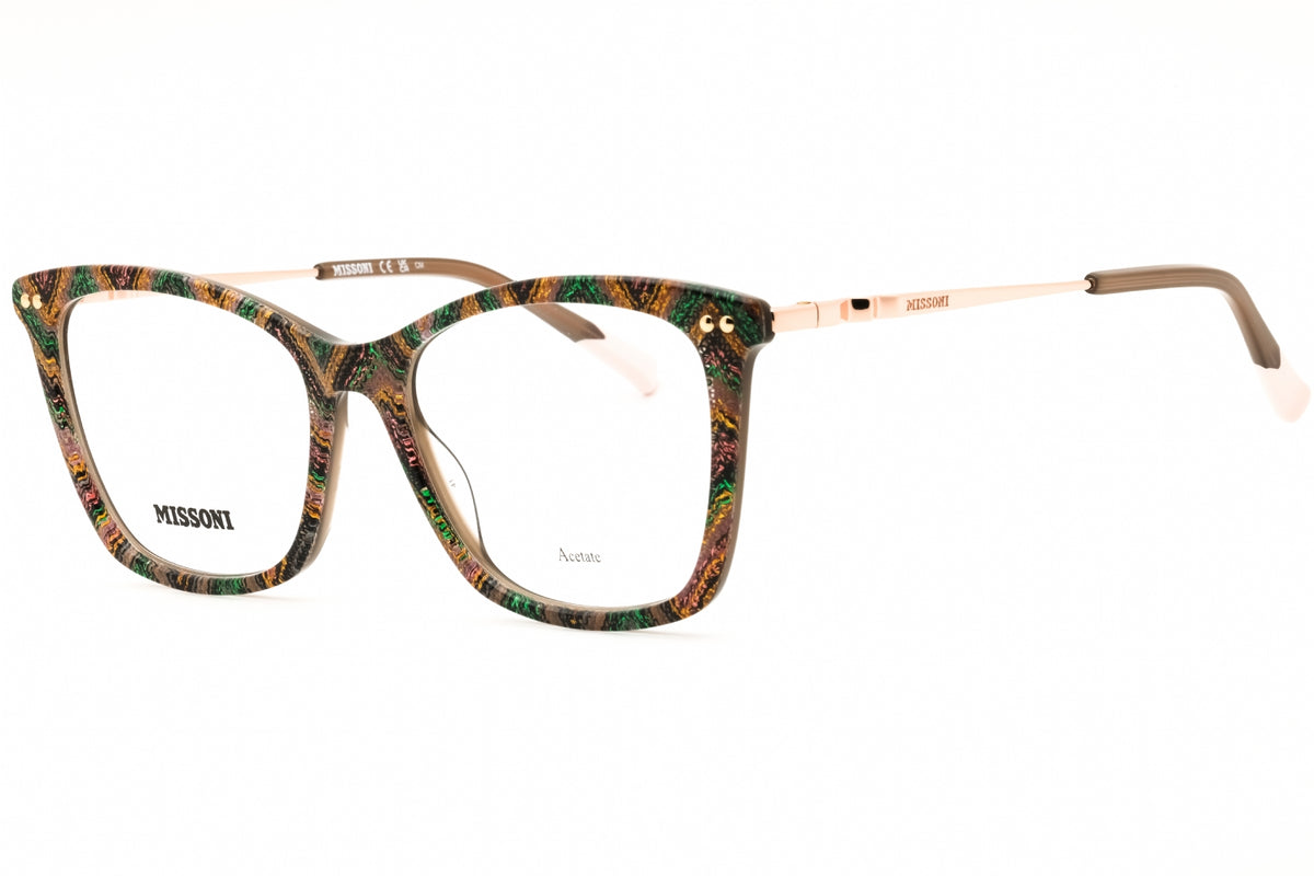 Missoni MIS 0108-01UK 00 PTBRWNGRN Cat eye Eyeglasses 53mm Eyeglasses