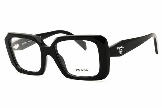Prada 0PR C09V-16K1O1 eyeglasses in black frame with clear demo lenses