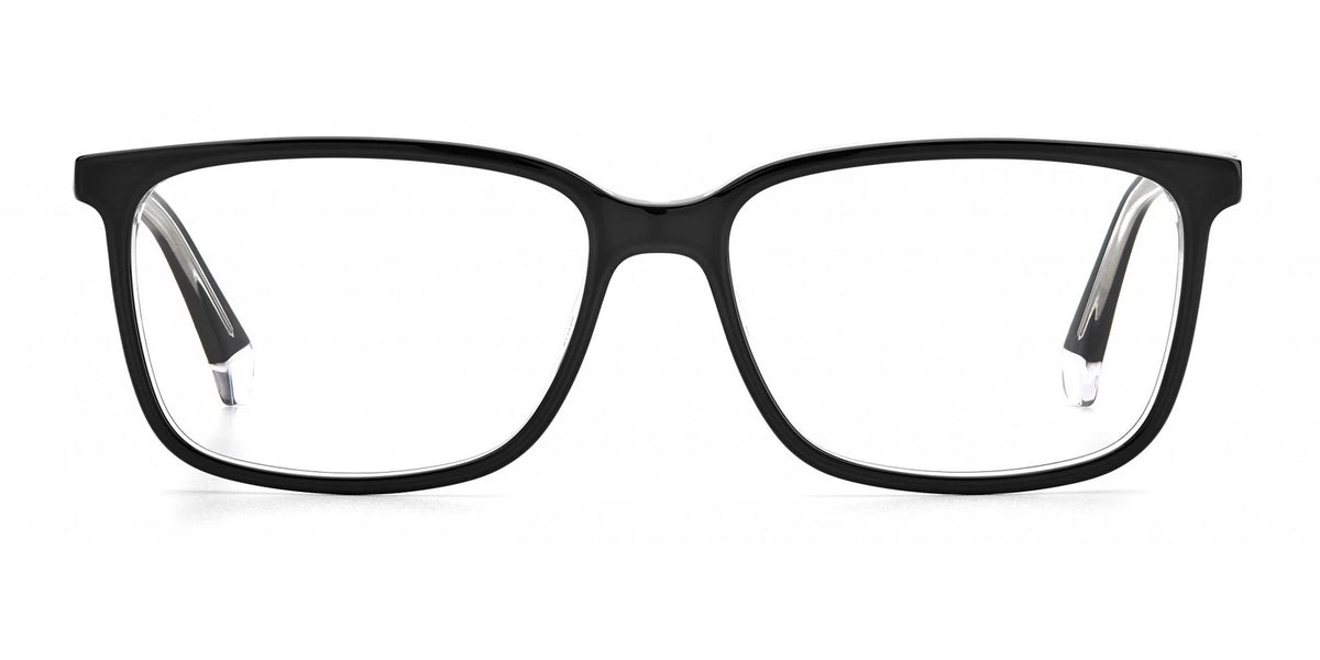 Polaroid PLDD394-7C5-55 Black Crystal Rectangle Eyeglasses 55mm Eyeglasses